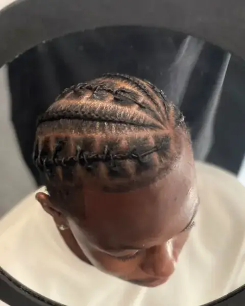 Tresses collées homme — MMB Studio